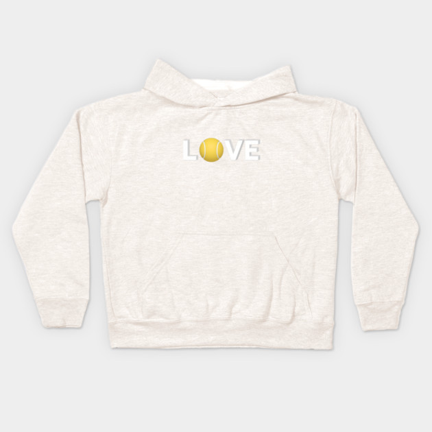Tennis Love Fun Courtside Design for Enthusiasts Kids Hoodie by Art2Wear