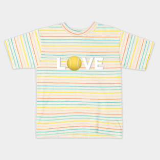 Tennis Love Fun Courtside Design for Enthusiasts Kids T-Shirt