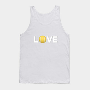 Tennis Love Fun Courtside Design for Enthusiasts Tank Top