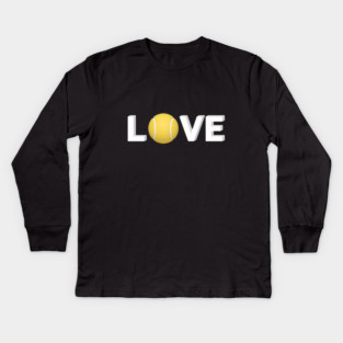 Tennis Love Fun Courtside Design for Enthusiasts Kids Long Sleeve T-Shirt