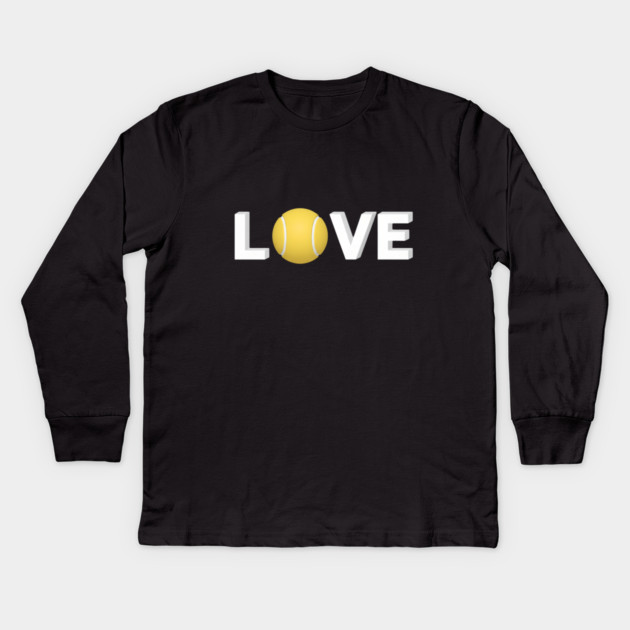 Tennis Love Fun Courtside Design for Enthusiasts Kids Long Sleeve T-Shirt by Art2Wear