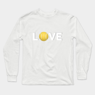 Tennis Love Fun Courtside Design for Enthusiasts Long Sleeve T-Shirt