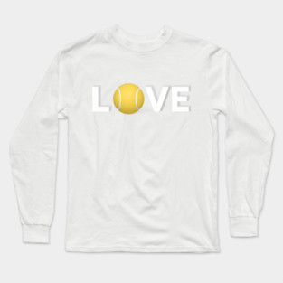 Tennis Love Fun Courtside Design for Enthusiasts Long Sleeve T-Shirt