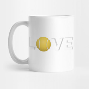 Tennis Love Fun Courtside Design for Enthusiasts Mug