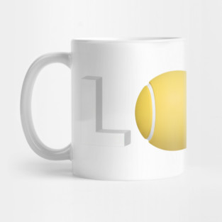 Tennis Love Fun Courtside Design for Enthusiasts Mug