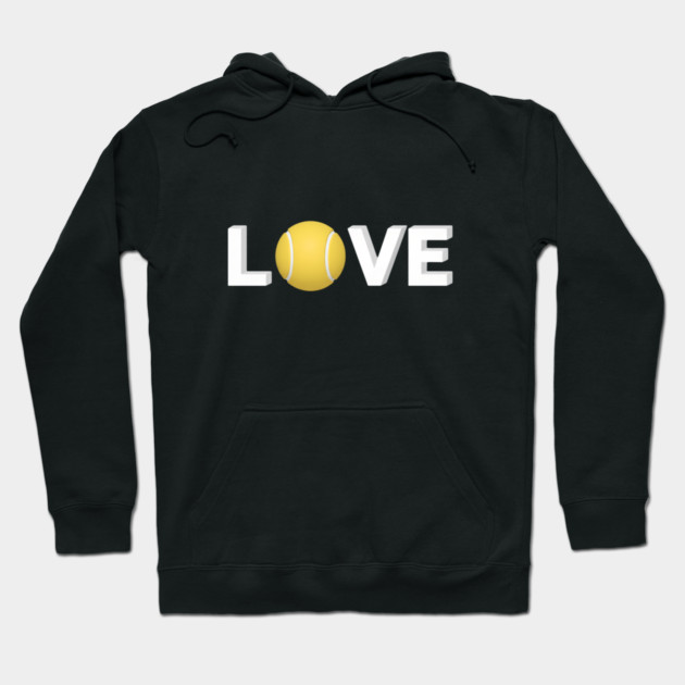 Tennis Love Fun Courtside Design for Enthusiasts Hoodie by Art2Wear