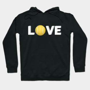 Tennis Love Fun Courtside Design for Enthusiasts Hoodie