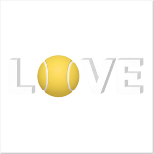 Tennis Love Fun Courtside Design for Enthusiasts Posters and Art