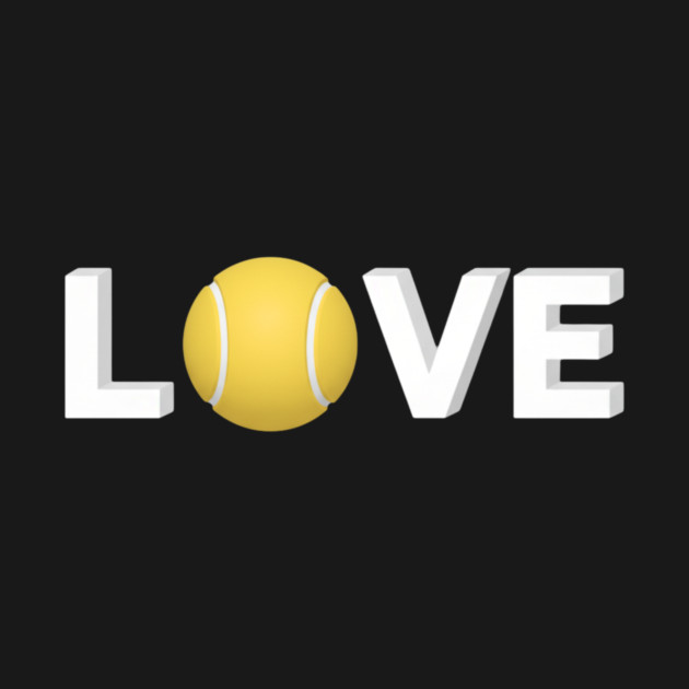 Tennis Love Fun Courtside Design for Enthusiasts by Art2Wear