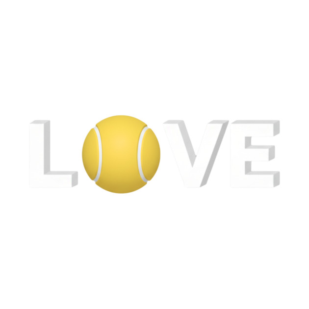 Tennis Love Fun Courtside Design for Enthusiasts by Art2Wear
