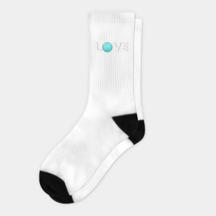 Tennis Love Fun Courtside Design for Enthusiasts Socks