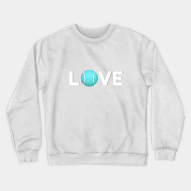 Tennis Love Fun Courtside Design for Enthusiasts Crewneck Sweatshirt by Art2Wear