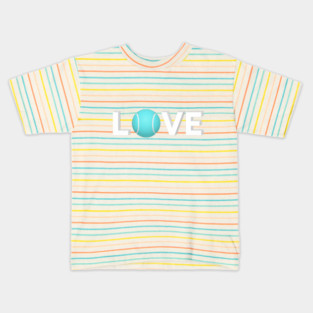 Tennis Love Fun Courtside Design for Enthusiasts Kids T-Shirt