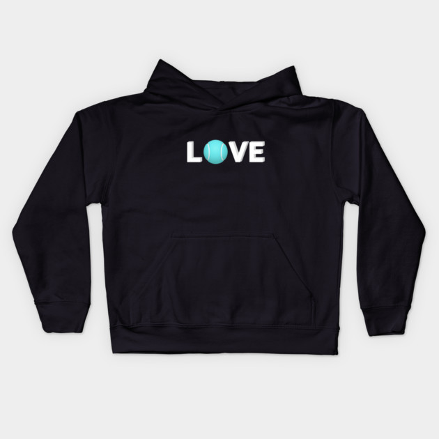 Tennis Love Fun Courtside Design for Enthusiasts Kids Hoodie by Art2Wear