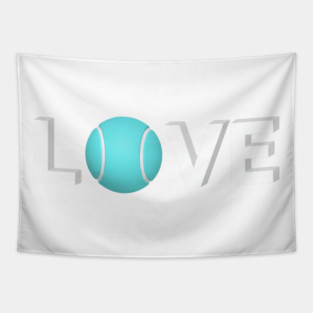 Tennis Love Fun Courtside Design for Enthusiasts Tapestry