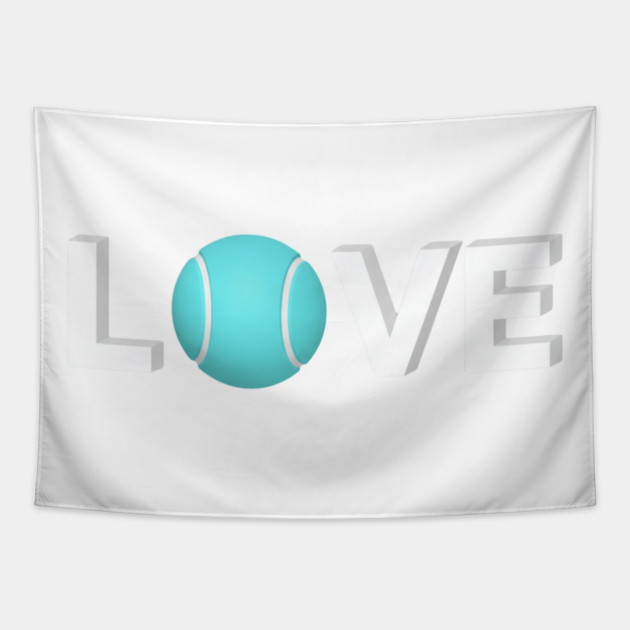 Tennis Love Fun Courtside Design for Enthusiasts Tapestry by Art2Wear