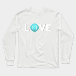 Tennis Love Fun Courtside Design for Enthusiasts Long Sleeve T-Shirt
