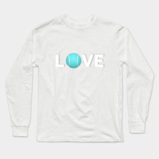 Tennis Love Fun Courtside Design for Enthusiasts Long Sleeve T-Shirt