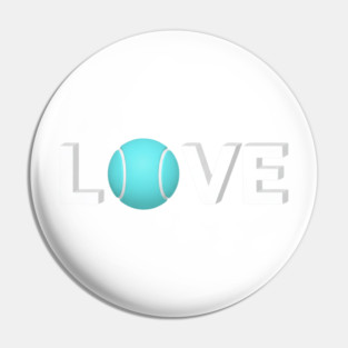 Tennis Love Fun Courtside Design for Enthusiasts Pin