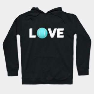 Tennis Love Fun Courtside Design for Enthusiasts Hoodie