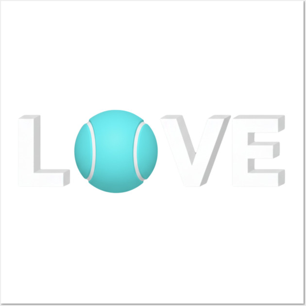 Tennis Love Fun Courtside Design for Enthusiasts Wall Art by Art2Wear