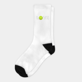 Tennis Love Design - Sports Enthusiast Accessory Socks