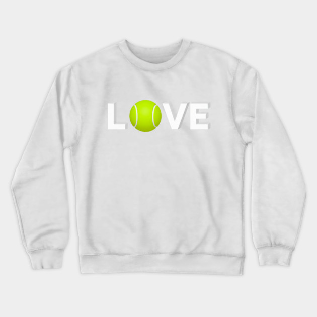 Tennis Love Design - Sports Enthusiast Accessory Crewneck Sweatshirt by Art2Wear