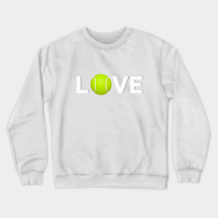 Tennis Love Design - Sports Enthusiast Accessory Crewneck Sweatshirt