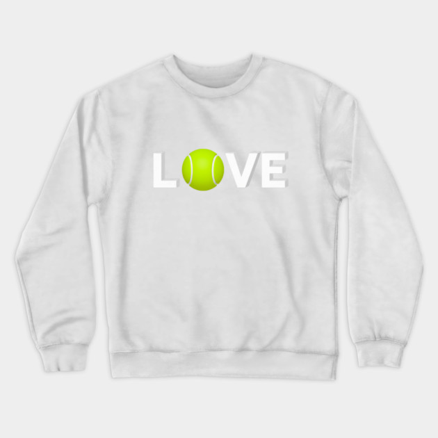 Tennis Love Design - Sports Enthusiast Accessory Crewneck Sweatshirt by Art2Wear