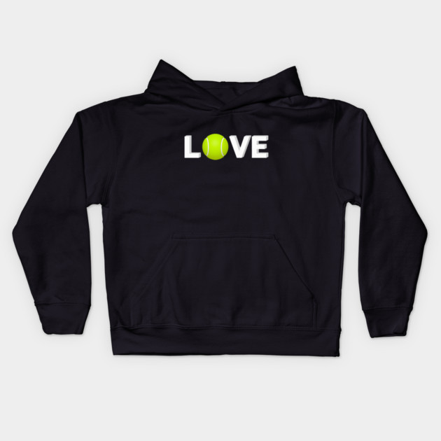 Tennis Love Design - Sports Enthusiast Accessory Kids Hoodie by Art2Wear