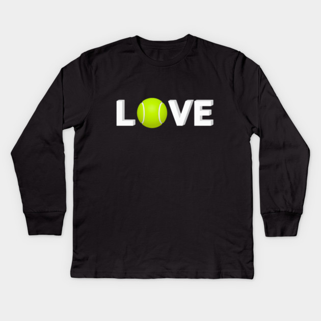Tennis Love Design - Sports Enthusiast Accessory Kids Long Sleeve T-Shirt by Art2Wear