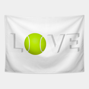 Tennis Love Design - Sports Enthusiast Accessory Tapestry