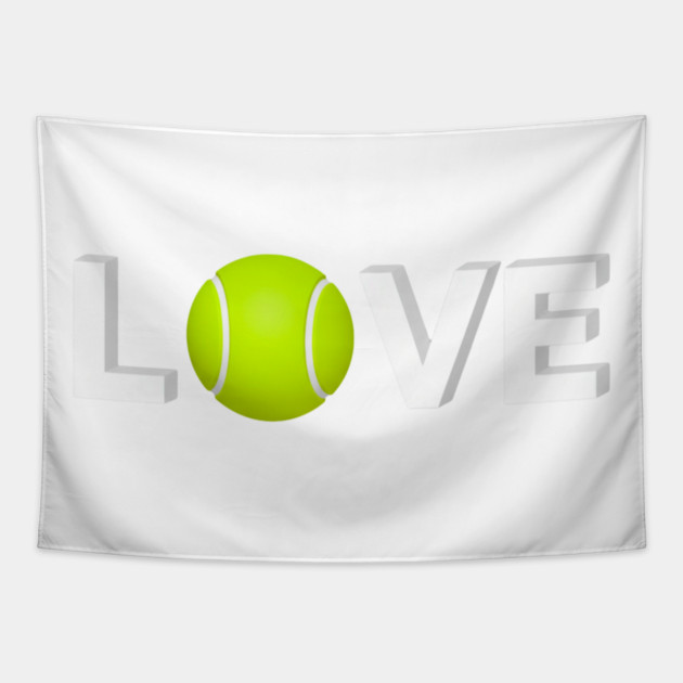 Tennis Love Design - Sports Enthusiast Accessory Tapestry by Art2Wear