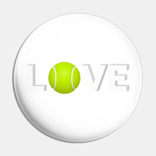 Tennis Love Design - Sports Enthusiast Accessory Pin