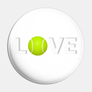 Tennis Love Design - Sports Enthusiast Accessory Pin