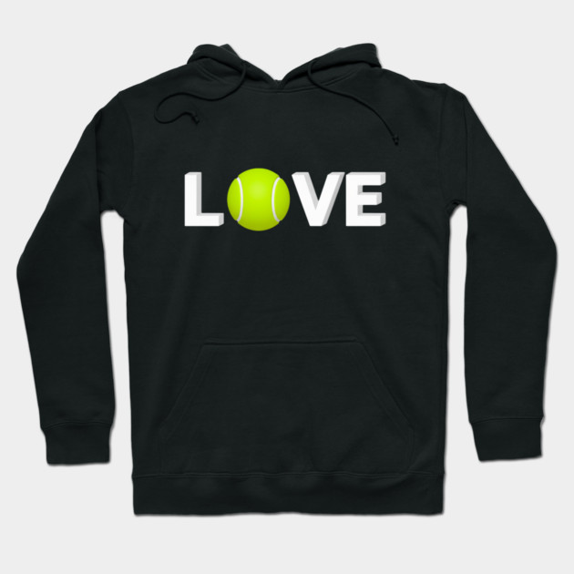 Tennis Love Design - Sports Enthusiast Accessory Hoodie by Art2Wear
