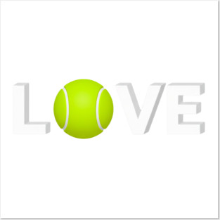 Tennis Love Design - Sports Enthusiast Accessory Posters and Art