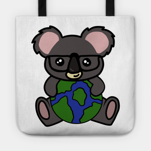 Cute Koala Bear, Earth Day Environmental Awareness Tote by logiamerch
