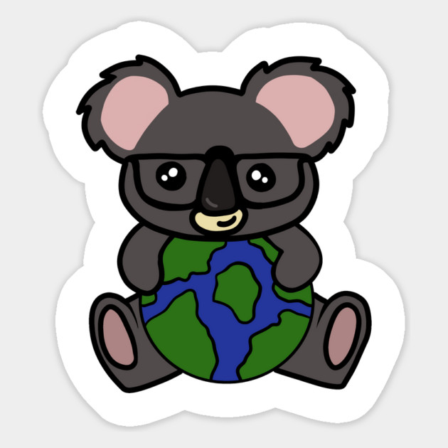 Cute Koala Bear, Earth Day Environmental Awareness Magnet by logiamerch