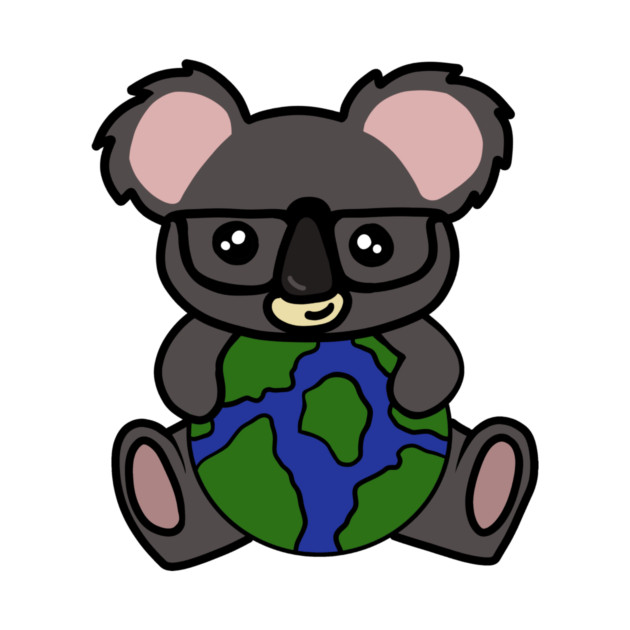 Cute Koala Bear, Earth Day Environmental Awareness by logiamerch