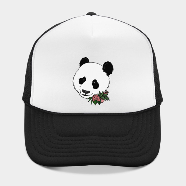 Cute Panda Bear Face Floral by logiamerch