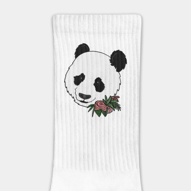 Cute Panda Bear Face Floral by logiamerch