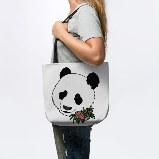 Cute Panda Bear Face Floral by logiamerch