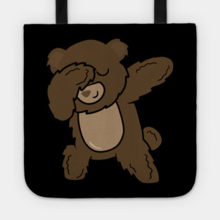 Cute Brown Bear Funny Dabbing Dance Dab Tote
