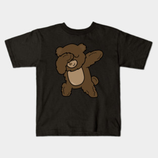 Cute Brown Bear Funny Dabbing Dance Dab Kids T-Shirt