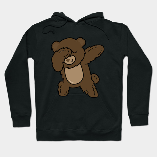 Cute Brown Bear Funny Dabbing Dance Dab Hoodie by logiamerch