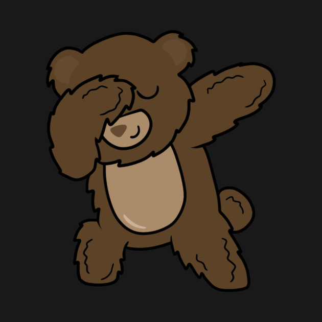 Cute Brown Bear Funny Dabbing Dance Dab by logiamerch