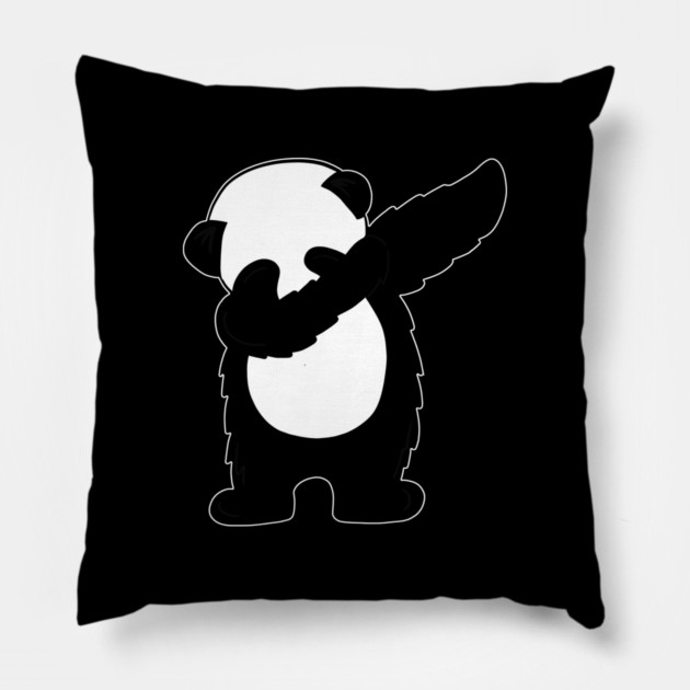 Cute Dabbing Panda Bear Dab Dance Pillow by logiamerch