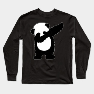 Cute Dabbing Panda Bear Dab Dance Long Sleeve T-Shirt