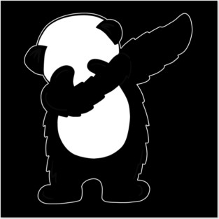 Cute Dabbing Panda Bear Dab Dance Posters and Art